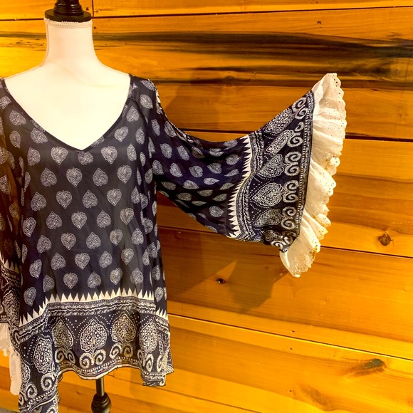 2tee couture bohemian FUN top - Picture 1 of 6